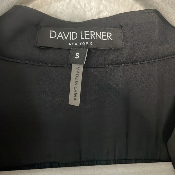DAVID LERNER Shirt Dress | Black | Small - Picture 5 of 8